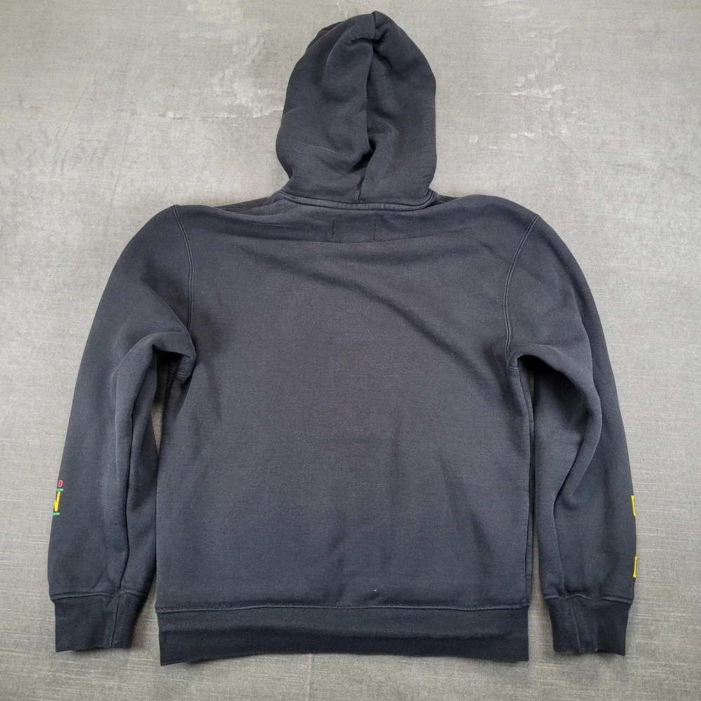 Jordan Howard University HU Mens Hoodie Black Graphic Print Sweatshirt‎ Size S